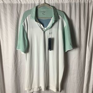 Head Men's Polo Shirt in Light Green and White